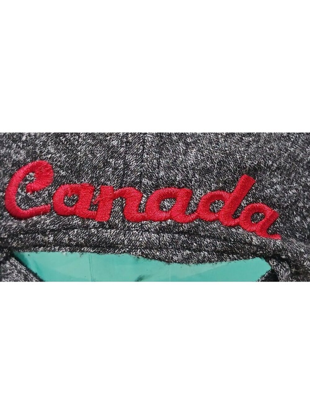 Canada 67 Charcoal Heather Baseball Cap XS/S Sz 4-6 Red Maple Leaf Embroidery D7 - Picture 8 of 10